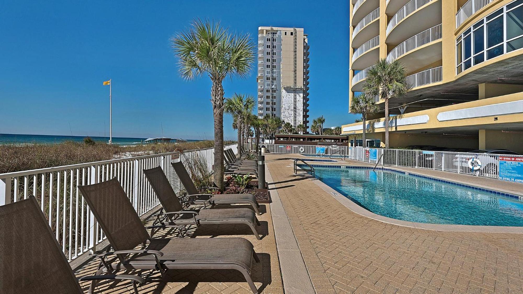 Parking Included-Beachfront 2Bd Ocean Villa! Gorgeous Amenities, Private Complex Panama City Beach Exteriér fotografie